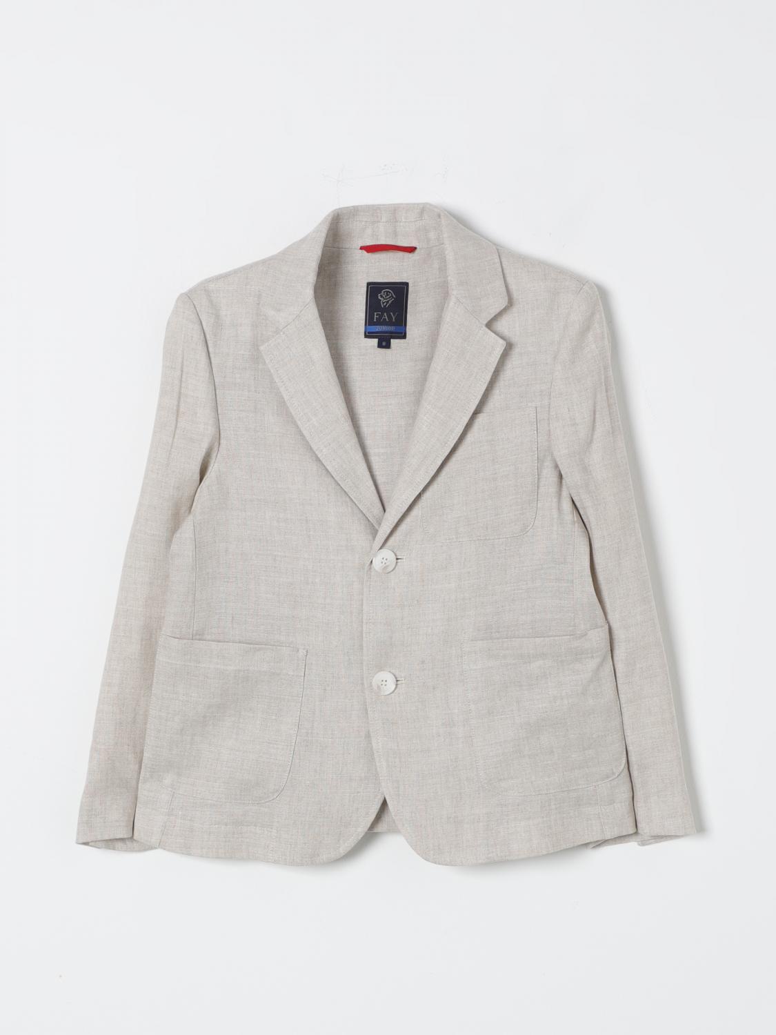 Fay Junior Blazer FAY JUNIOR Kids color Beige