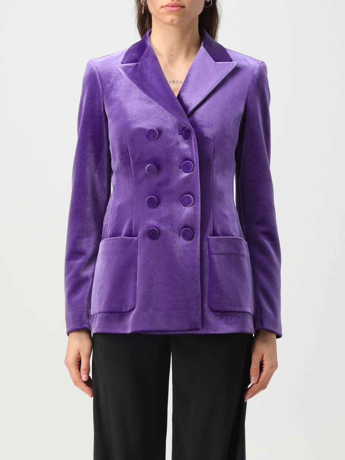 Philosophy Di Lorenzo Serafini Blazer PHILOSOPHY DI LORENZO SERAFINI Woman colour Violet