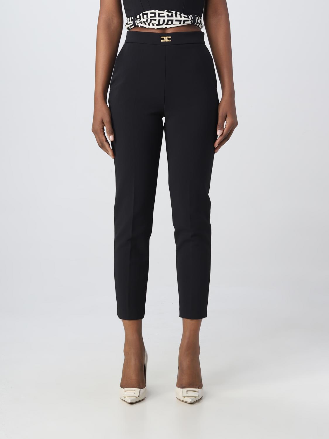 Elisabetta Franchi Trousers ELISABETTA FRANCHI Woman colour Black