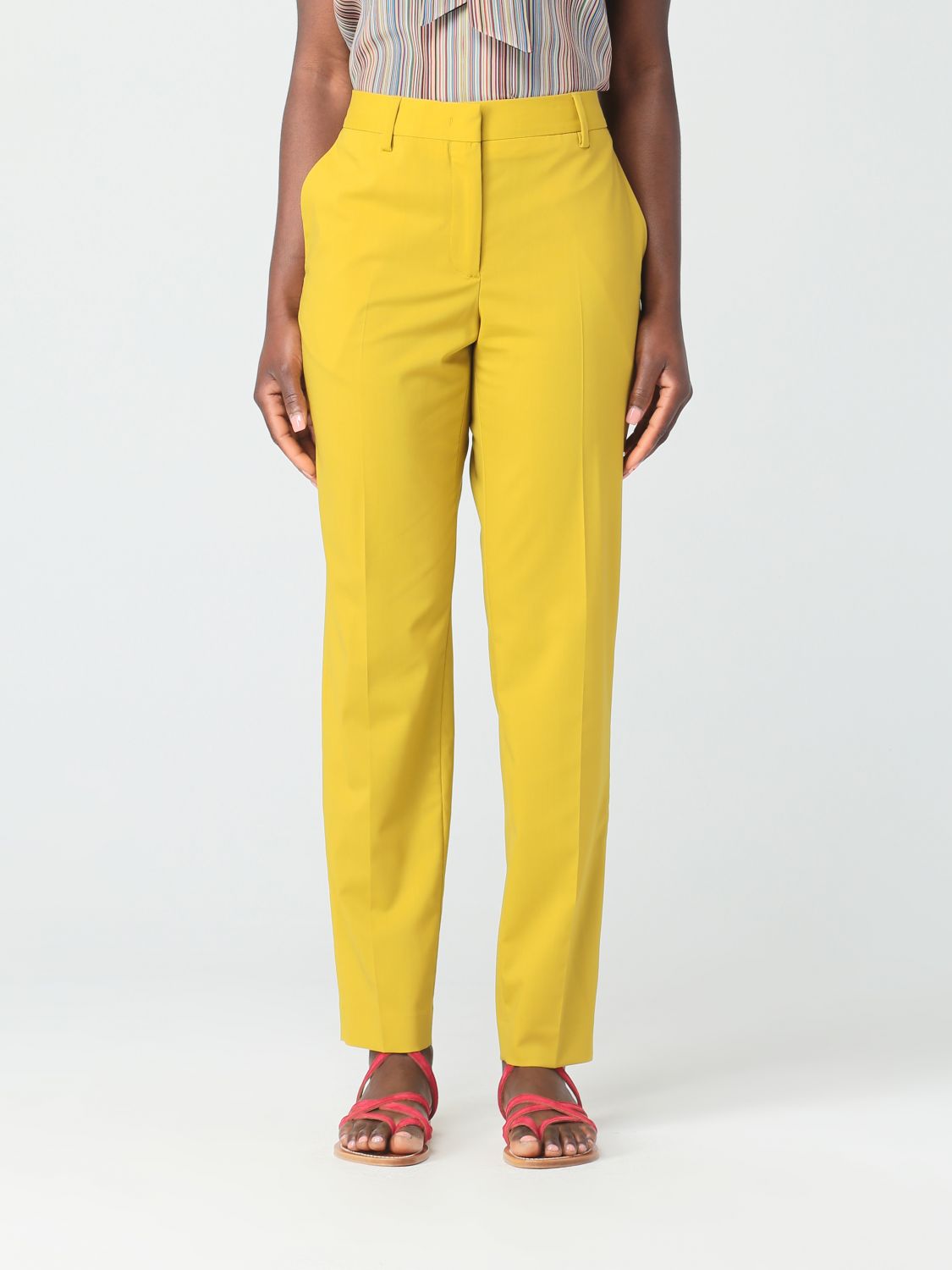 Paul Smith Trousers PAUL SMITH Woman colour Yellow