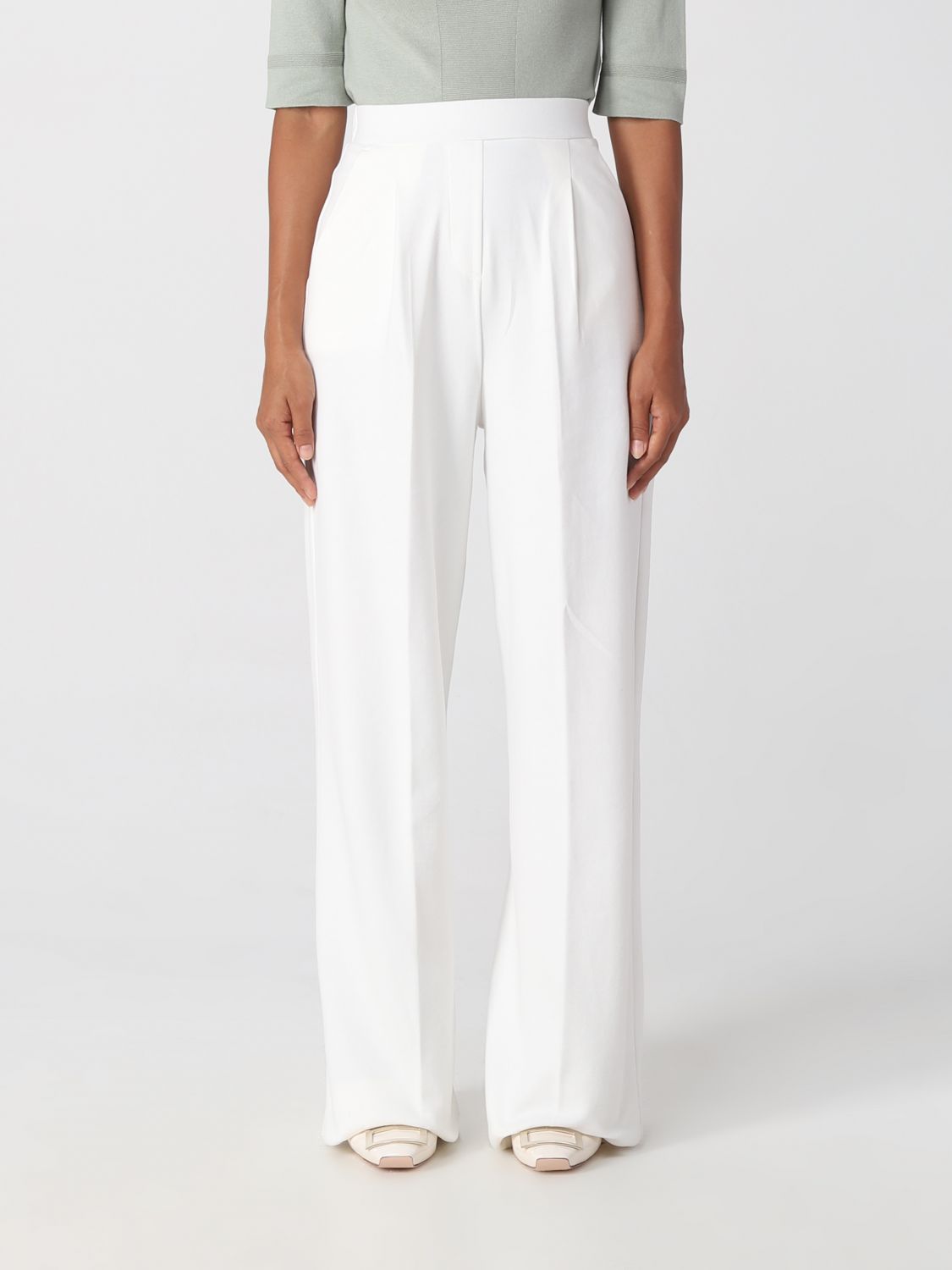 Max Mara Leisure Trousers MAX MARA LEISURE Woman colour White