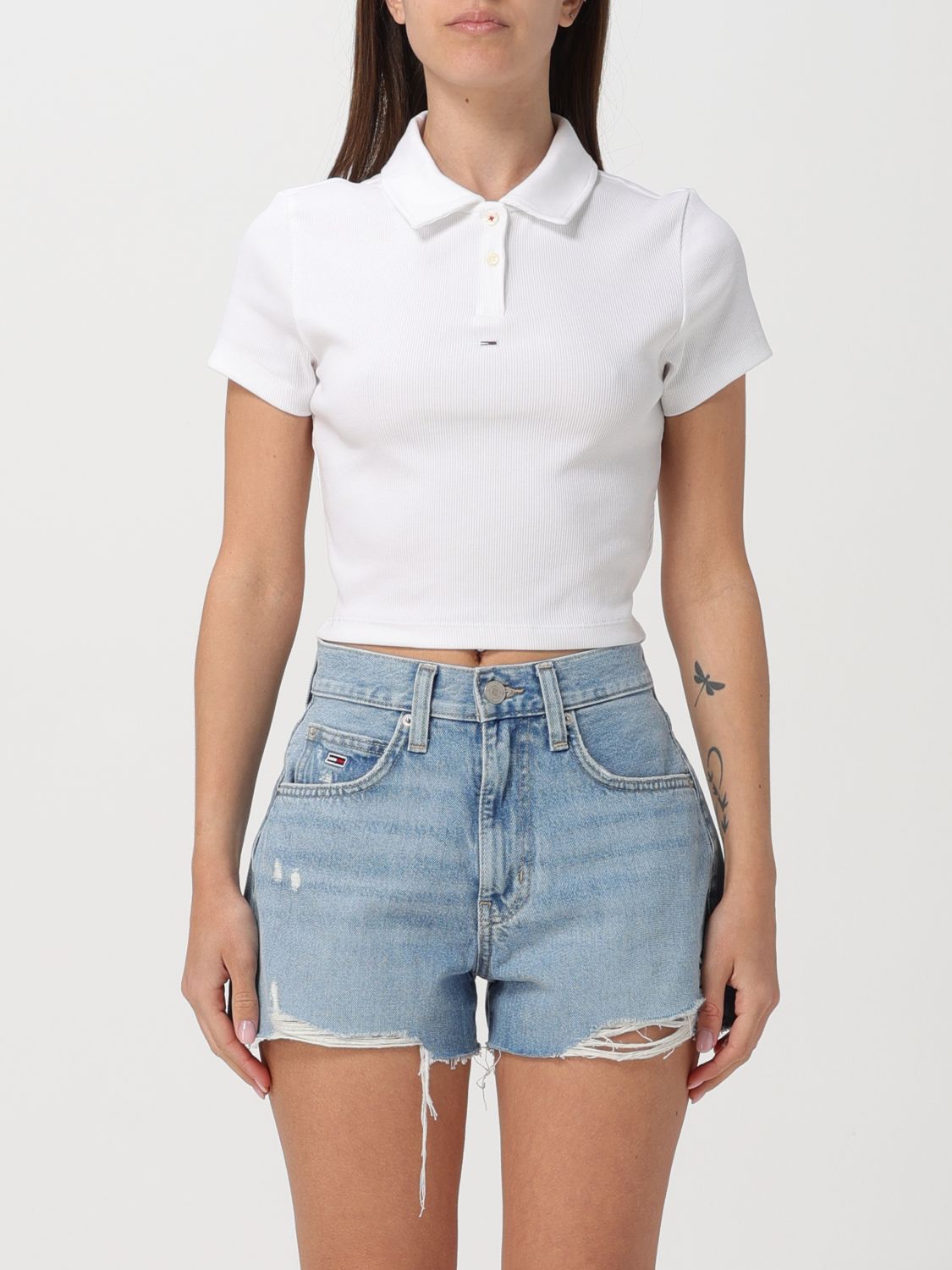 Tommy Jeans Polo Shirt TOMMY JEANS Woman colour White