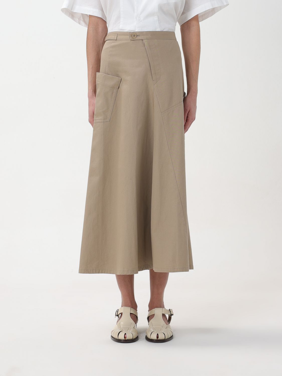 Yohji Yamamoto Skirt YOHJI YAMAMOTO Woman colour Beige