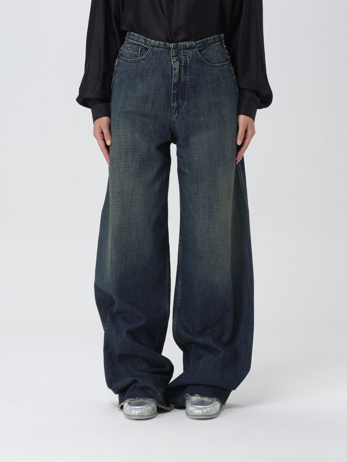 MM6 Maison Margiela Jeans MM6 MAISON MARGIELA Woman colour Blue