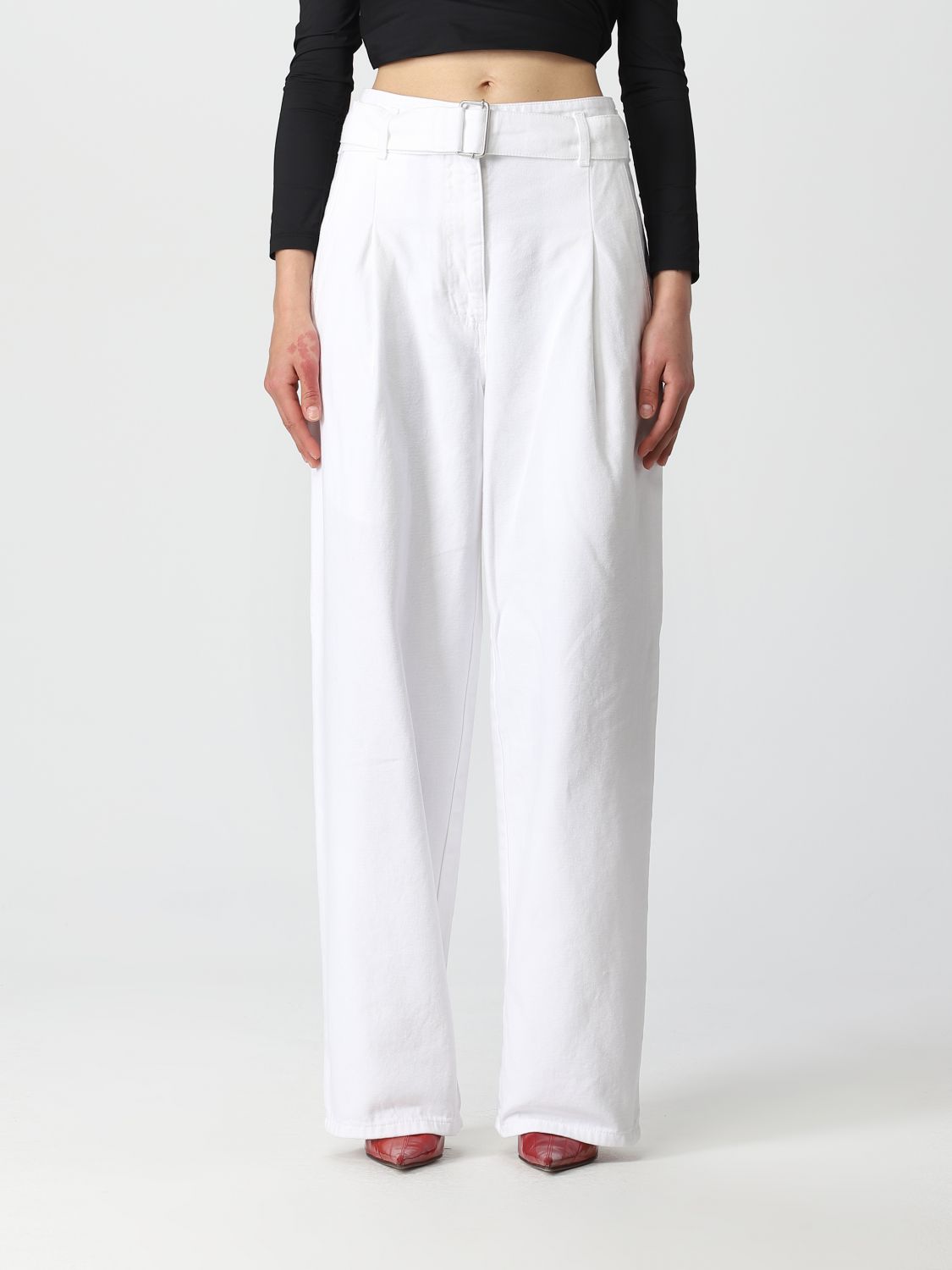 Philosophy Di Lorenzo Serafini Jeans PHILOSOPHY DI LORENZO SERAFINI Woman colour White