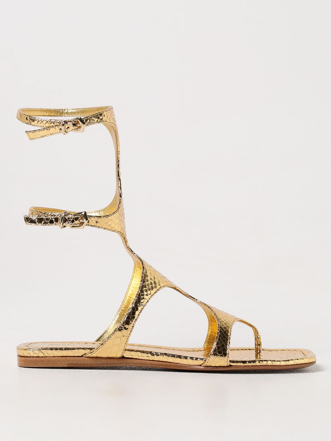 PARIS TEXAS Flat Sandals PARIS TEXAS Woman color Gold