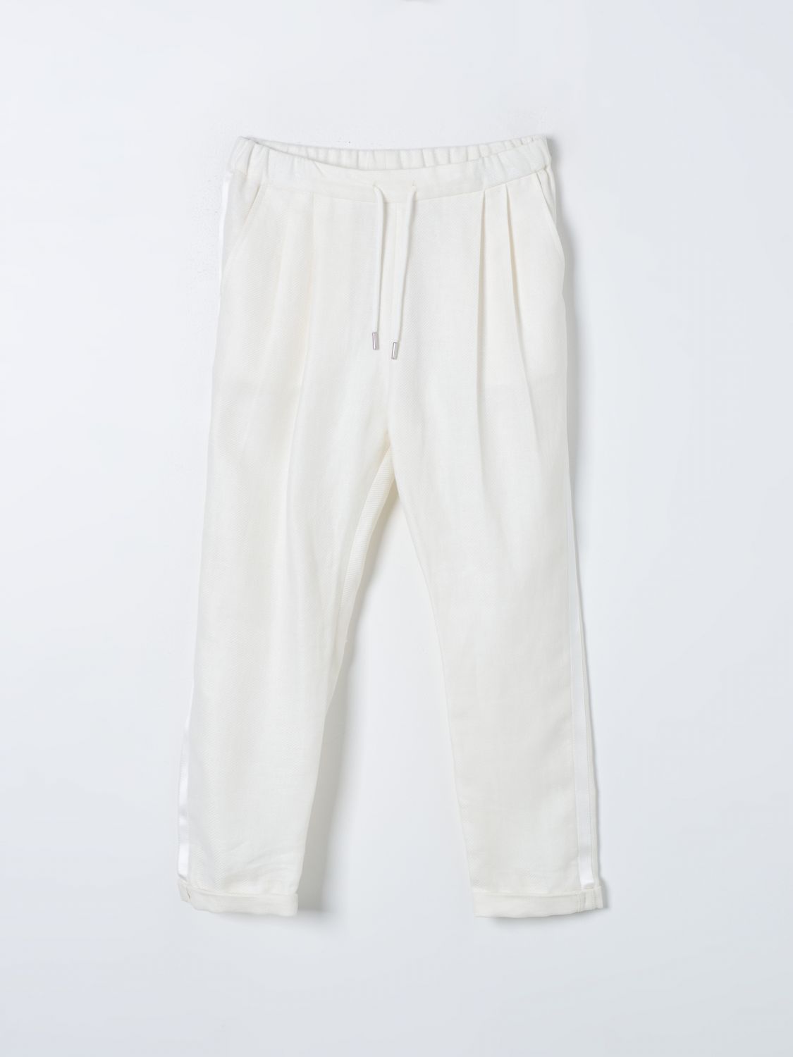 Brunello Cucinelli Pants BRUNELLO CUCINELLI Kids color White