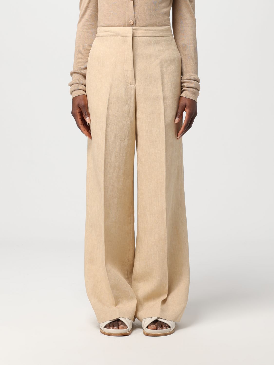 Fabiana Filippi Trousers FABIANA FILIPPI Woman colour Beige