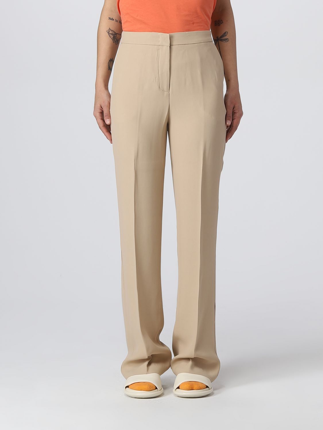 Federica Tosi Trousers FEDERICA TOSI Woman colour Sand