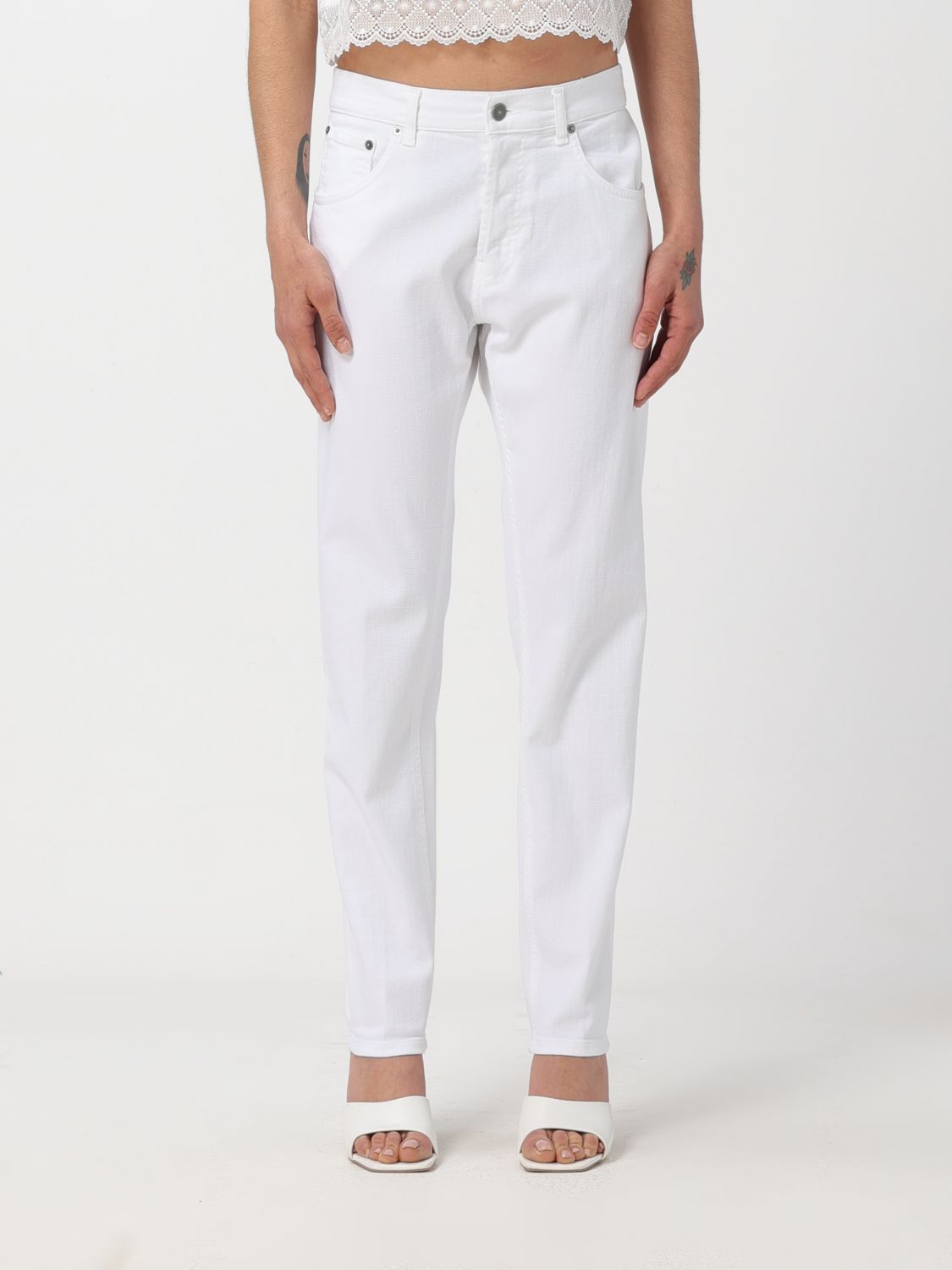 Dondup Pants DONDUP Woman color White