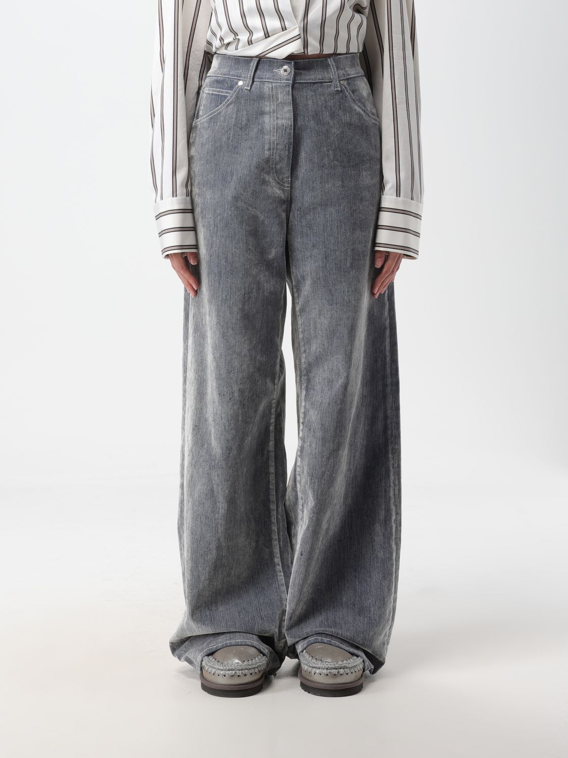 Msgm Trousers MSGM Woman colour Grey