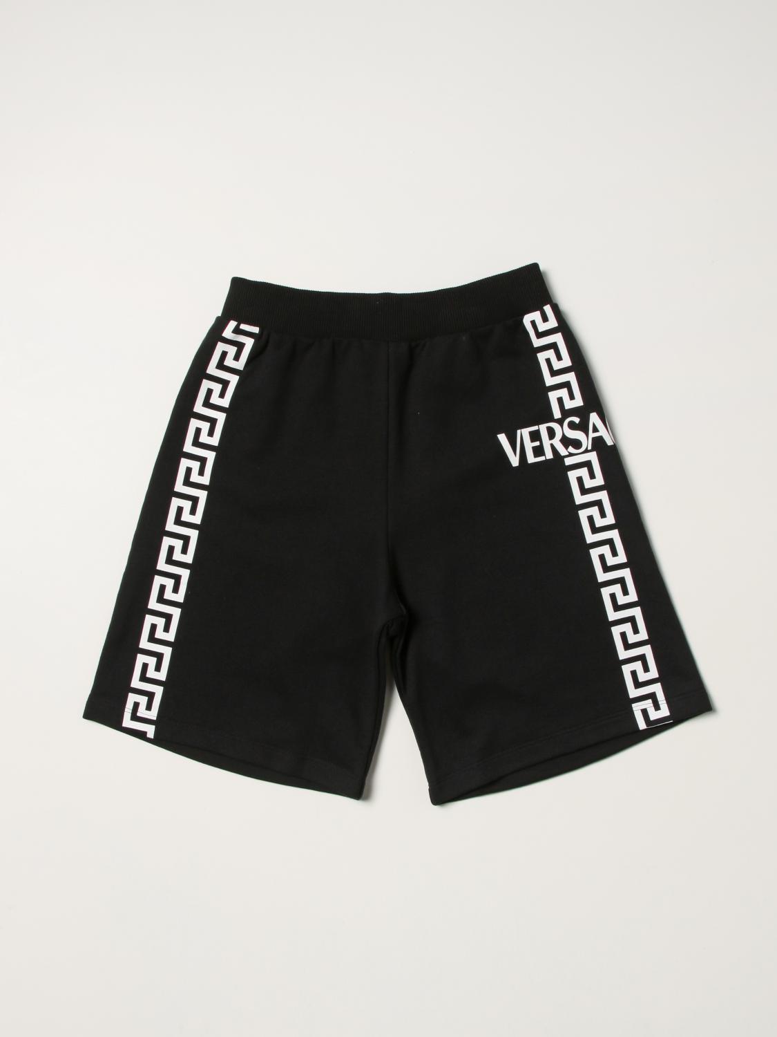 Young Versace Versace Young cotton shorts with logo