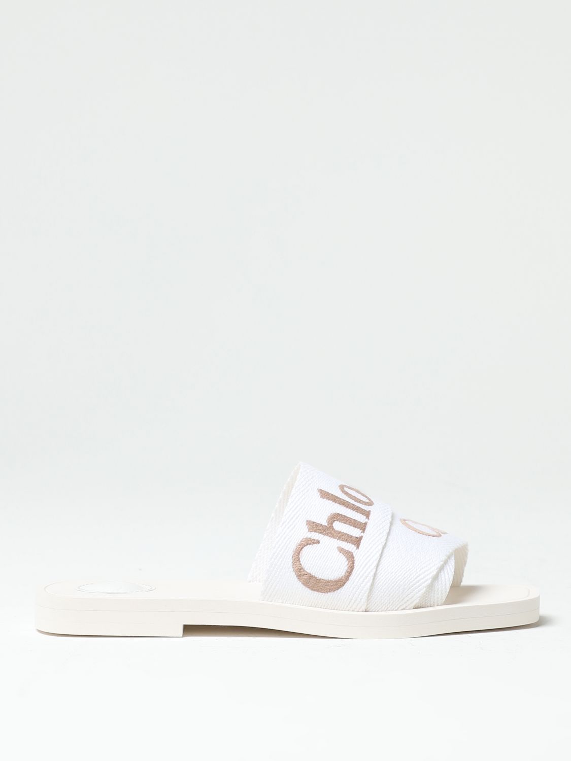 Chloé Flat Sandals CHLOÉ Woman colour White