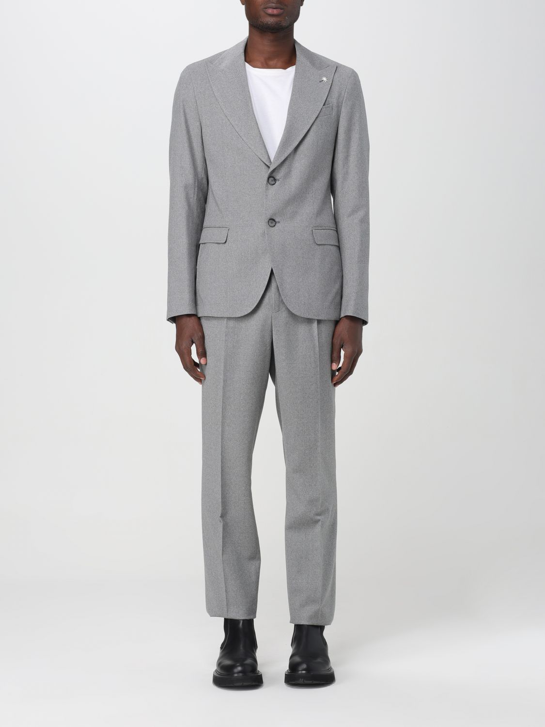 Manuel Ritz Suit MANUEL RITZ Men colour Grey