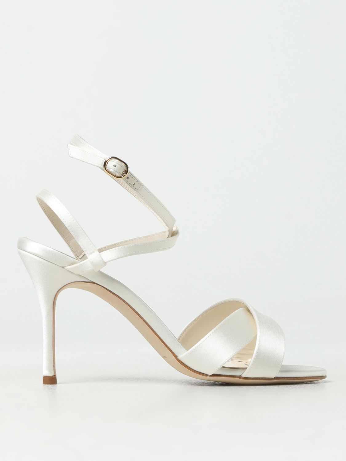 Manolo Blahnik Heeled Sandals MANOLO BLAHNIK Woman colour Ivory