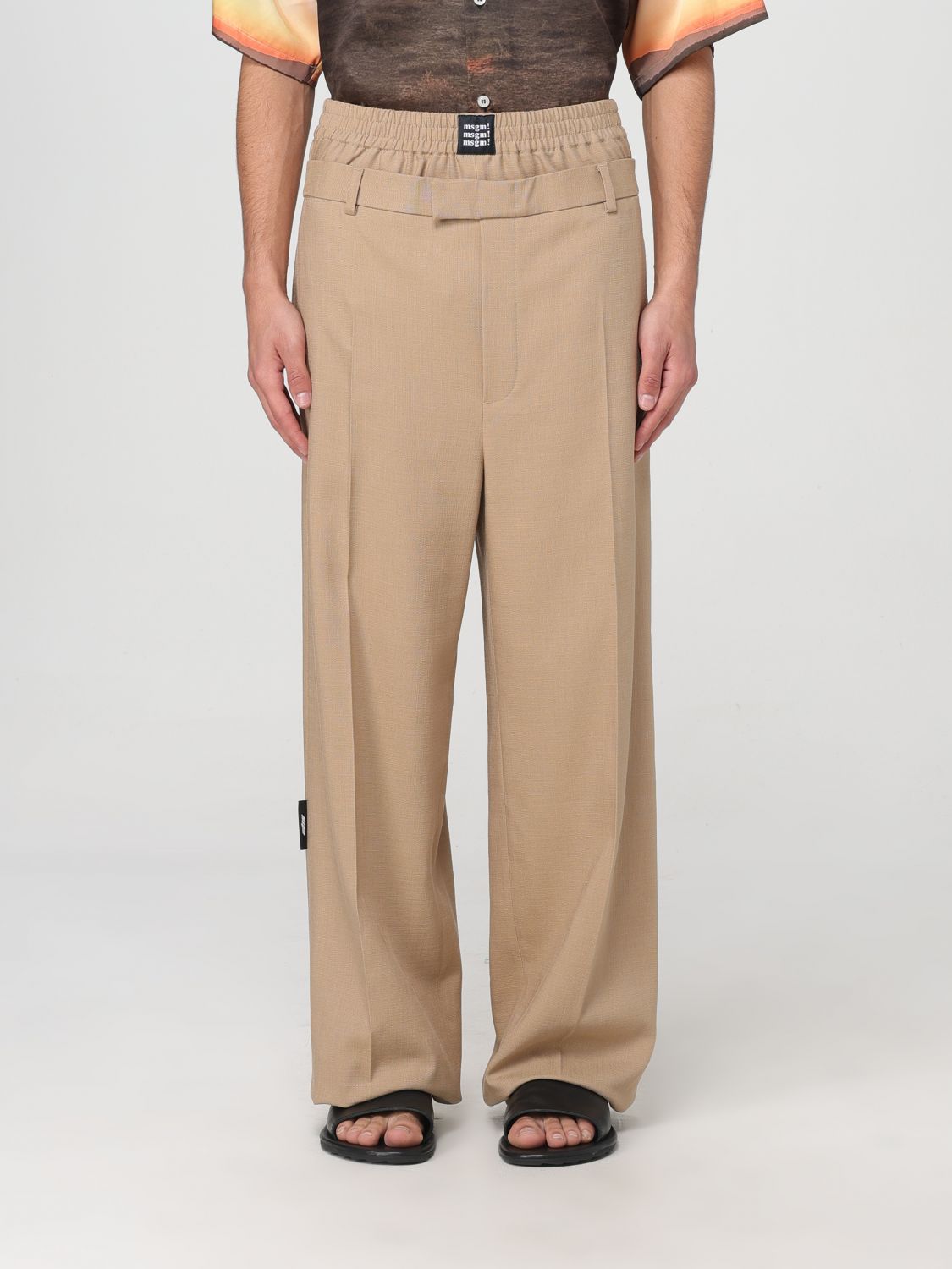 Msgm Trousers MSGM Men colour Beige