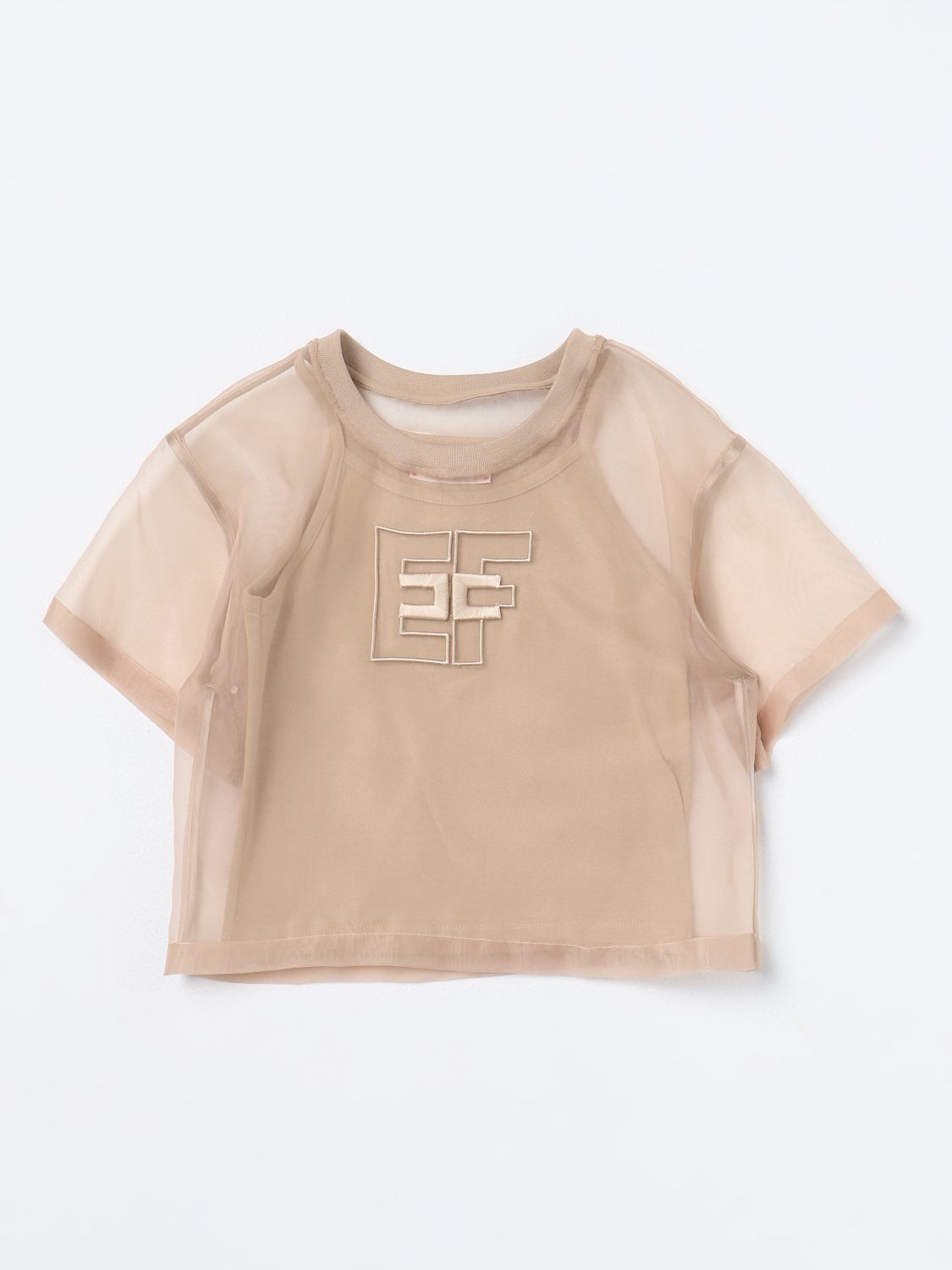 Elisabetta Franchi La Mia Bambina T-Shirt ELISABETTA FRANCHI LA MIA BAMBINA Kids colour Sand