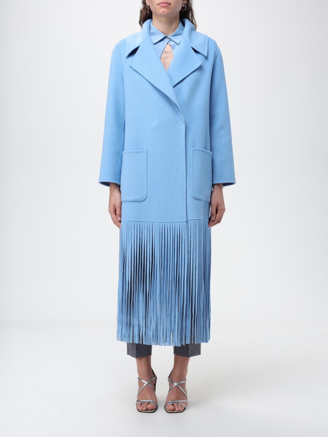 Simona Corsellini Coat SIMONA CORSELLINI Woman colour Sky Blue