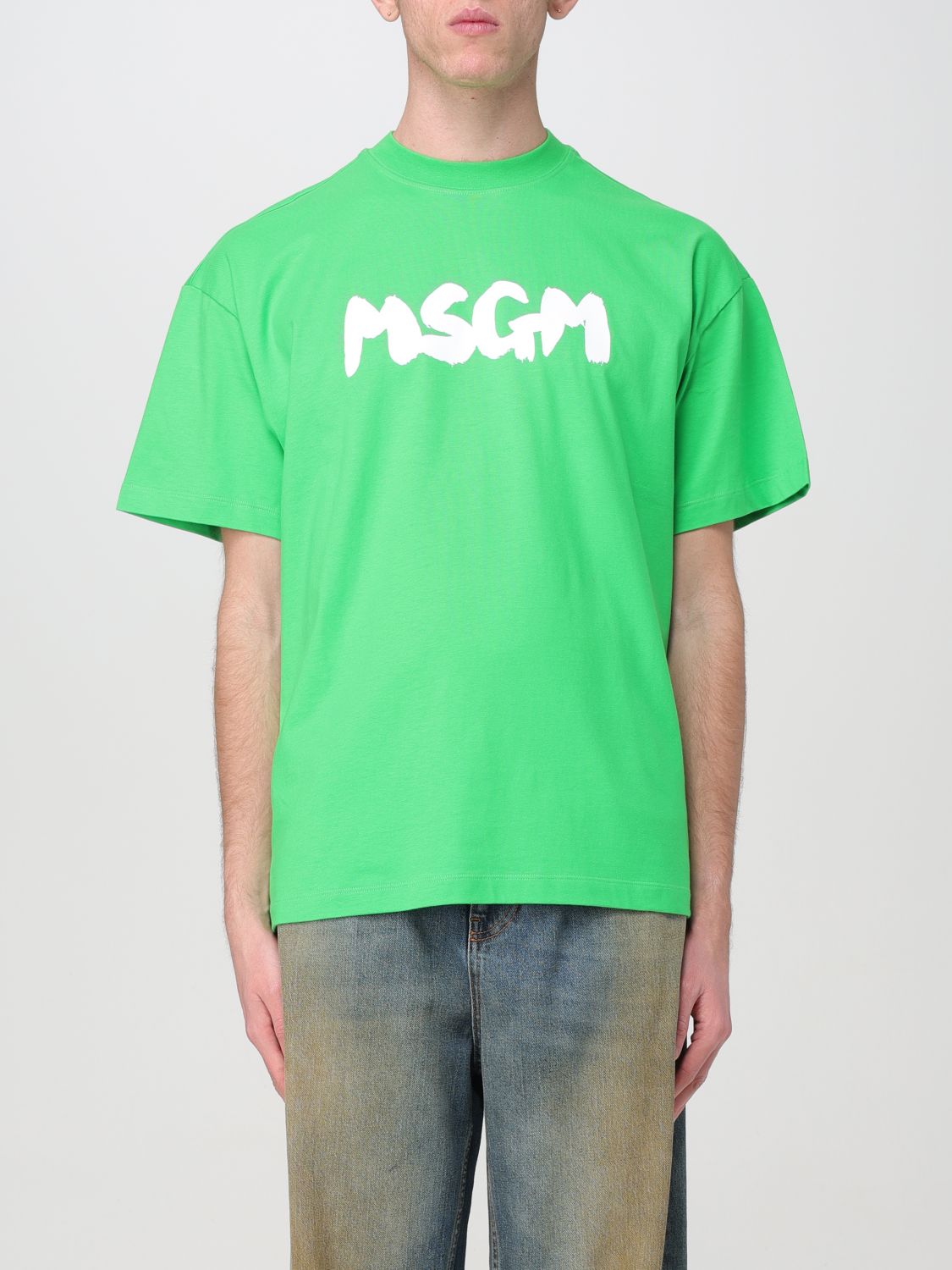 Msgm T-Shirt MSGM Men colour Green