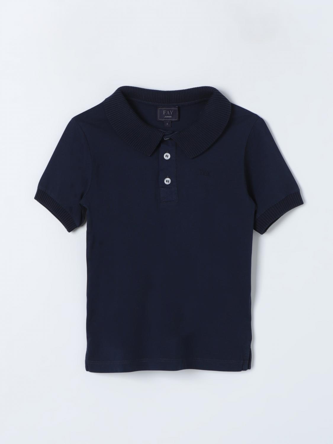 Fay Junior Polo Shirt FAY JUNIOR Kids colour Blue