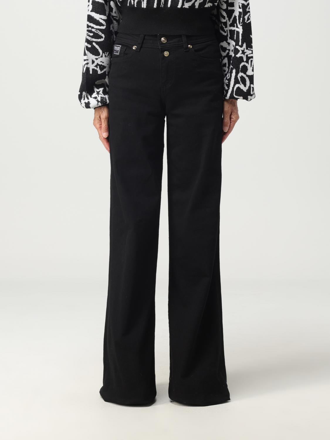 Versace Jeans Couture Trousers VERSACE JEANS COUTURE Woman colour Black