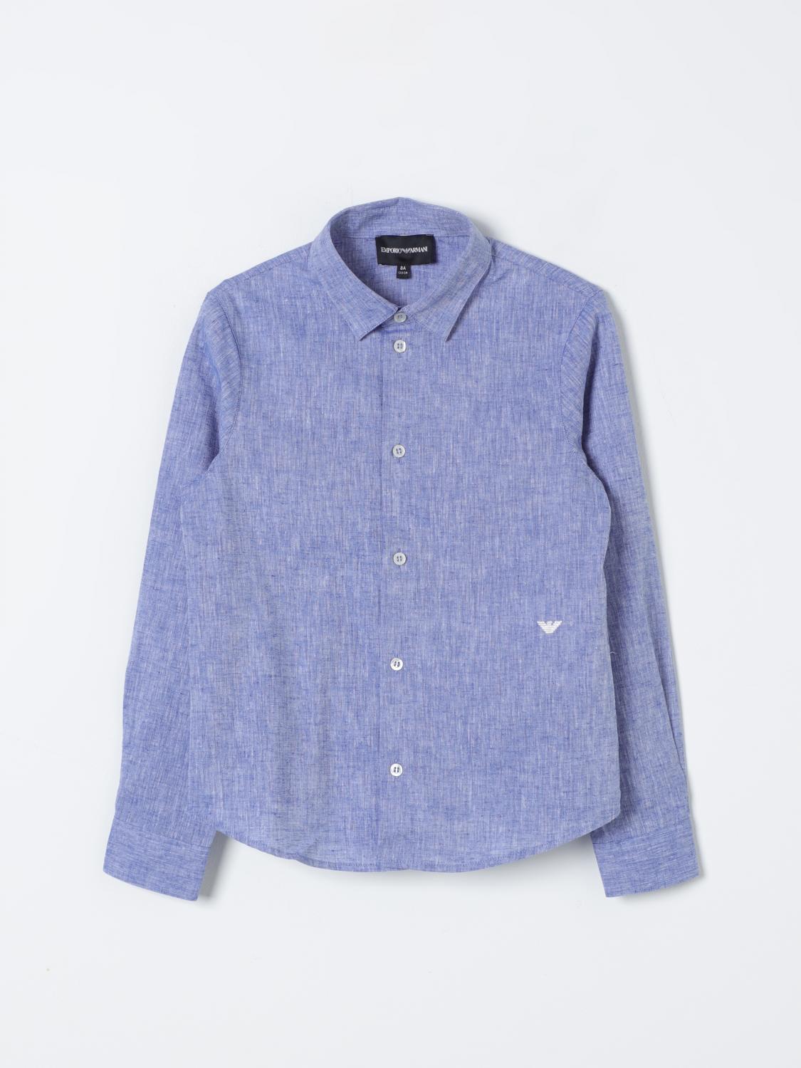 Emporio Armani Shirt EMPORIO ARMANI Kids color Gnawed Blue