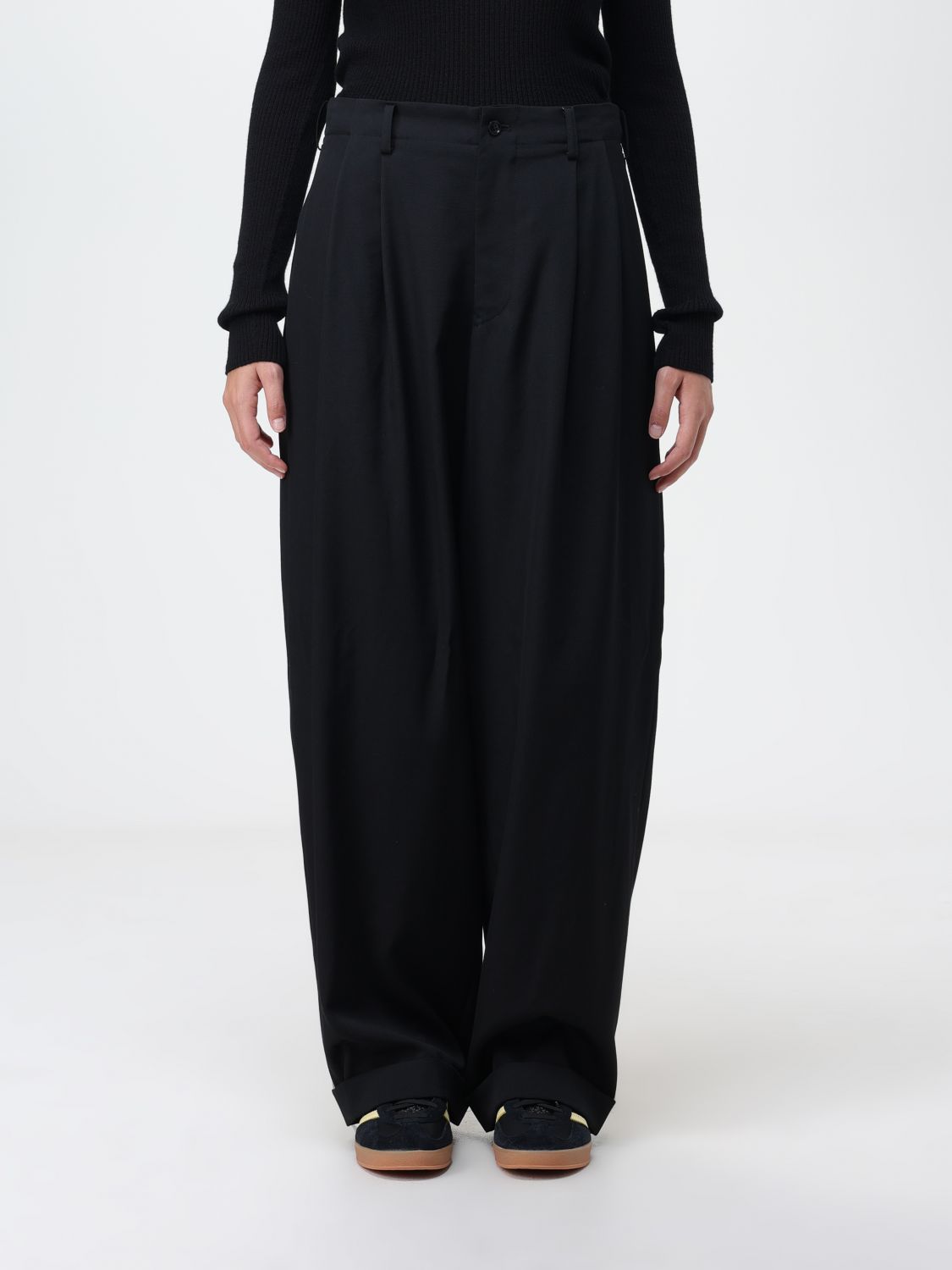 Yohji Yamamoto Trousers YOHJI YAMAMOTO Woman colour Black