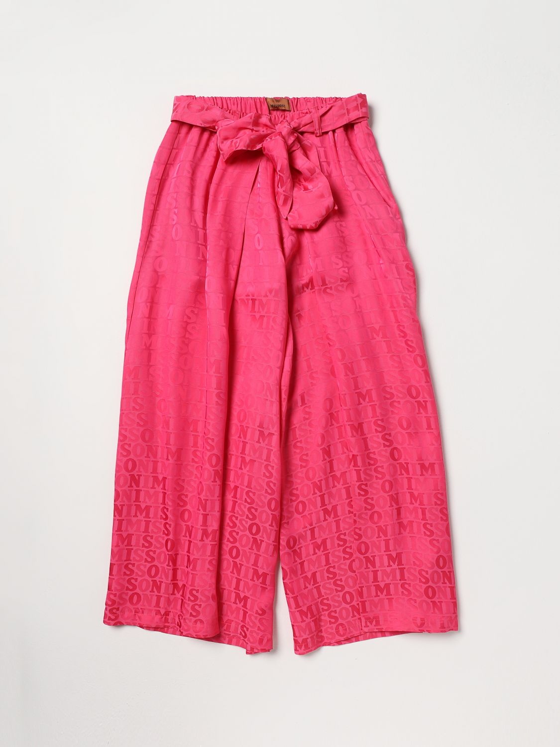 Missoni Trousers MISSONI Kids colour Fuchsia