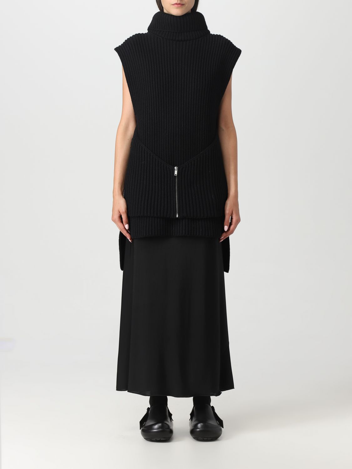 Jil Sander Waistcoat JIL SANDER Woman colour Black