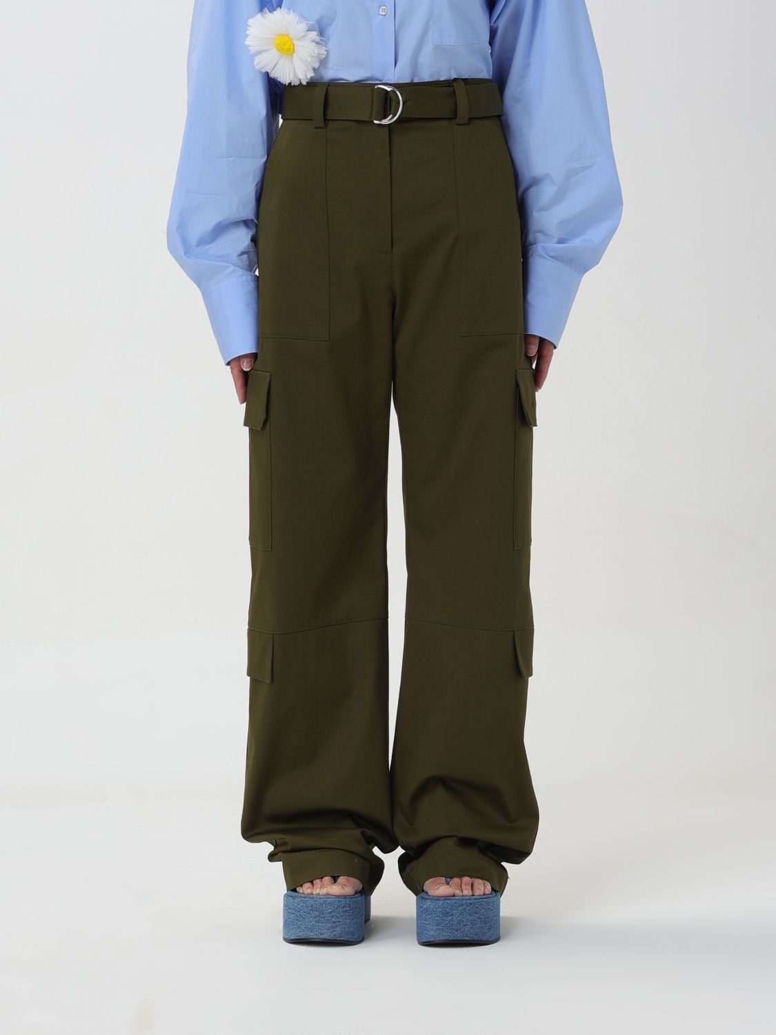 Msgm Trousers MSGM Woman colour Military