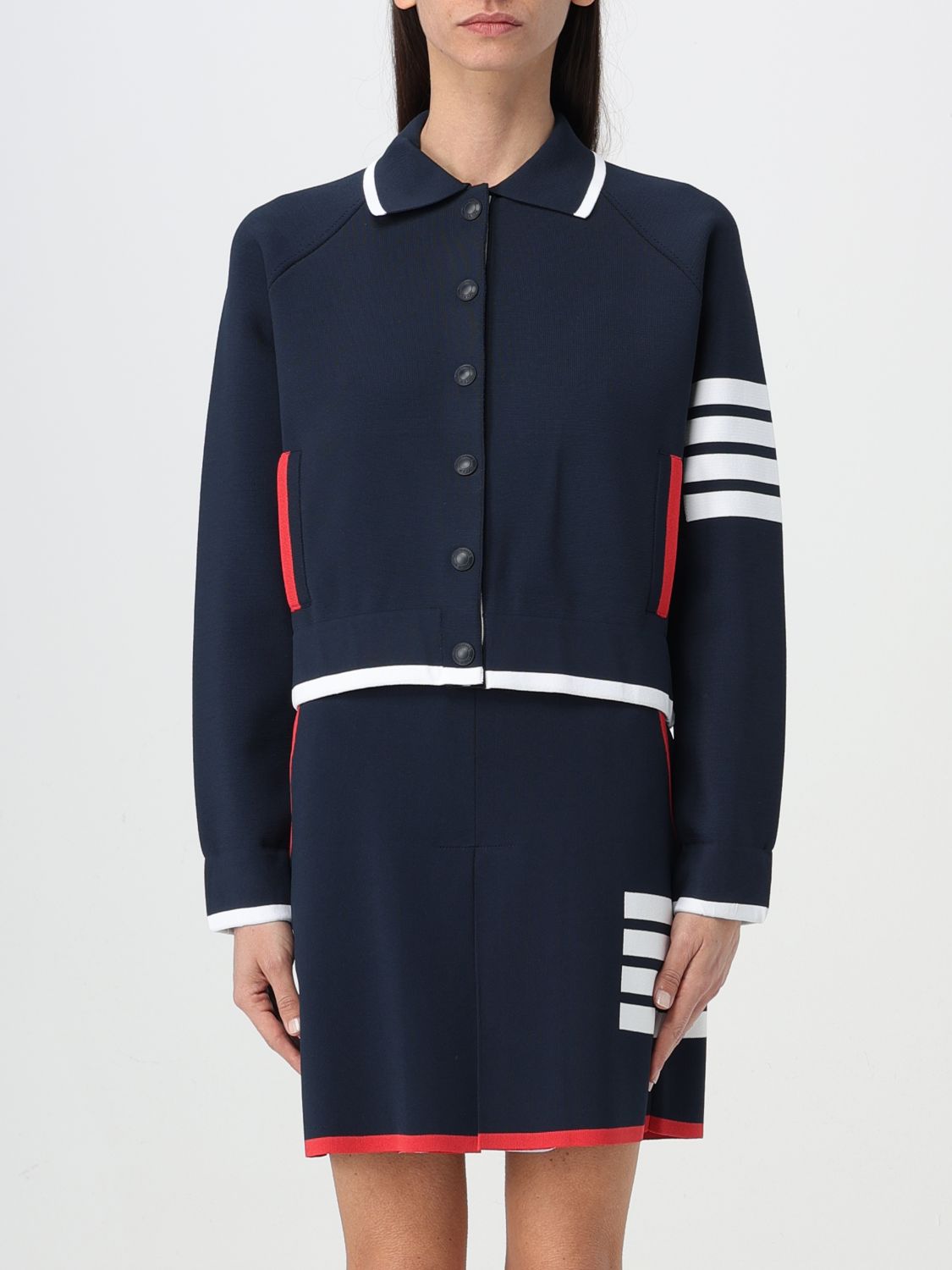 Thom Browne Jacket THOM BROWNE Woman colour Blue