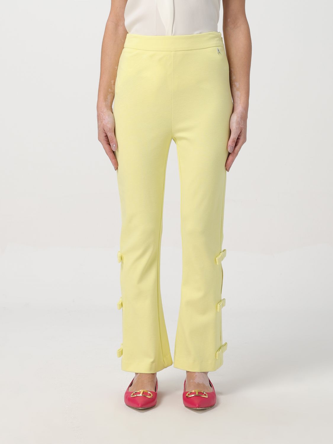 Actitude Twinset Trousers ACTITUDE TWINSET Woman colour Lime