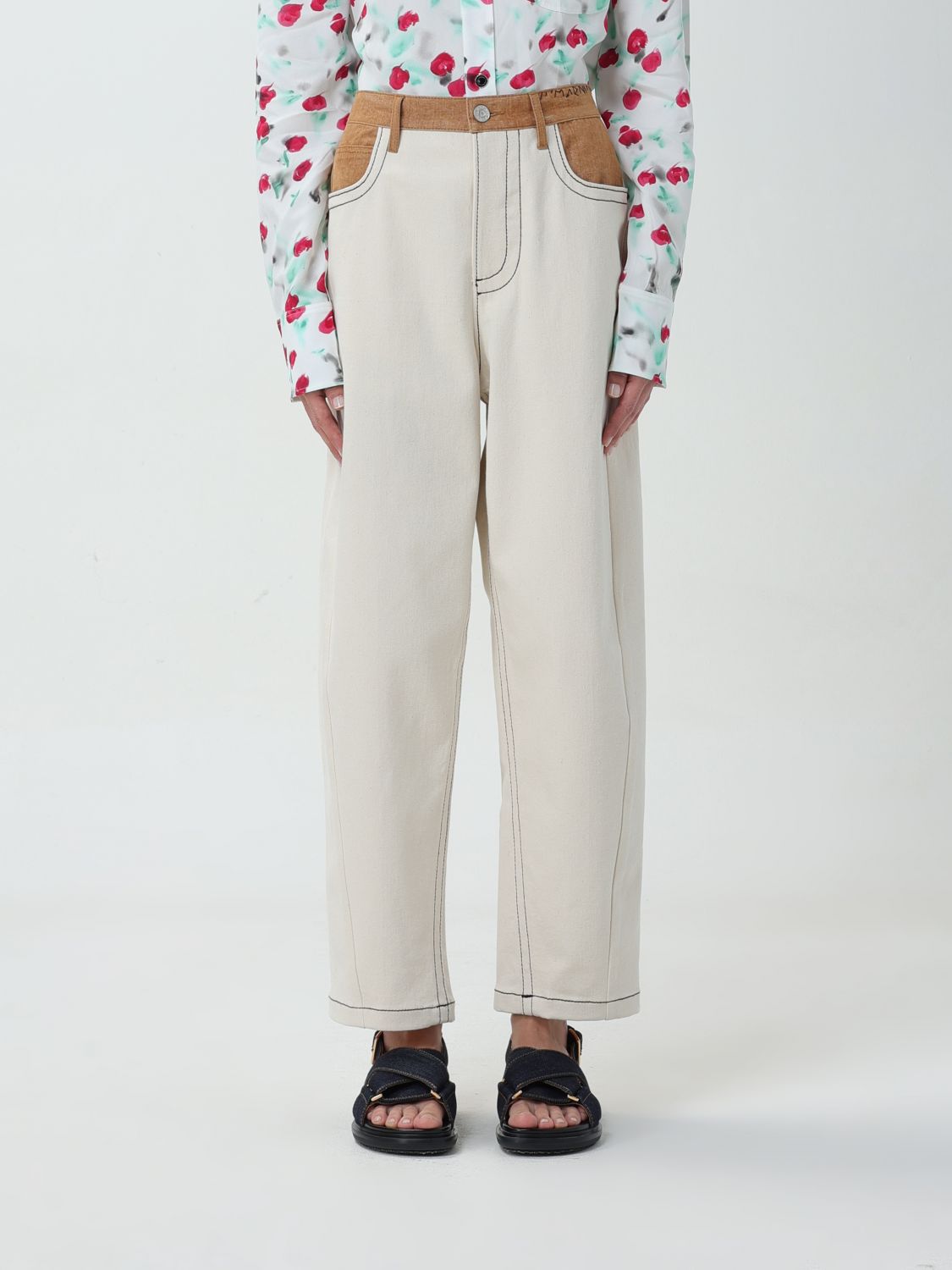 Marni Jeans MARNI Woman colour Yellow Cream