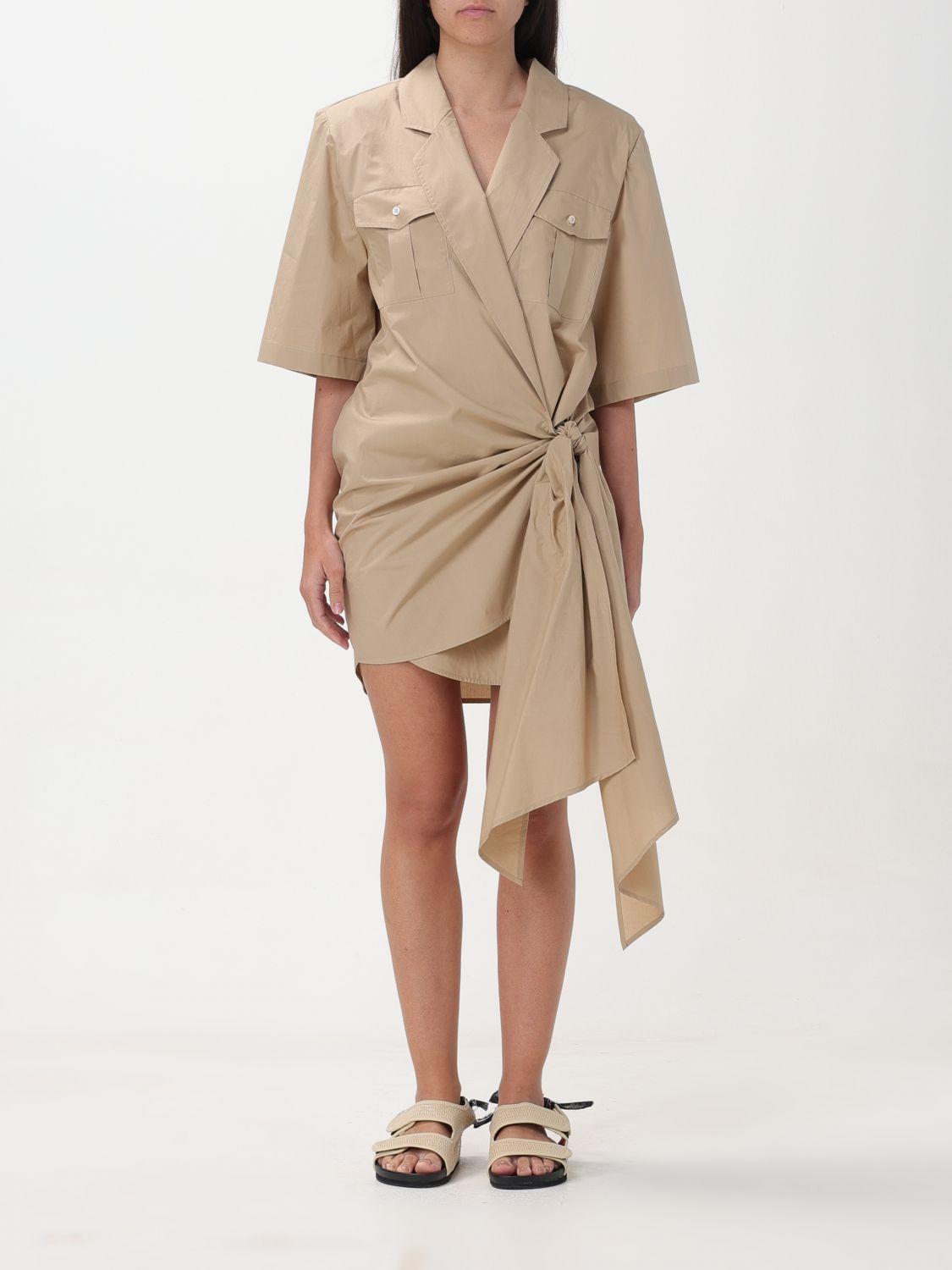 Msgm Dress MSGM Woman colour Beige