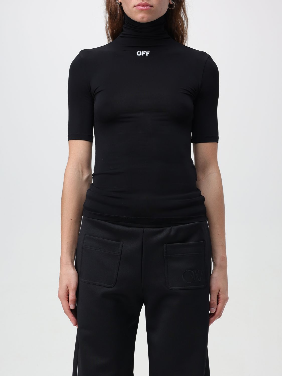 OFF-WHITE Top OFF-WHITE Woman colour Black