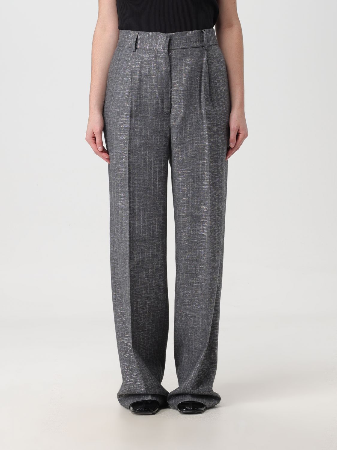 Msgm Trousers MSGM Woman colour Grey