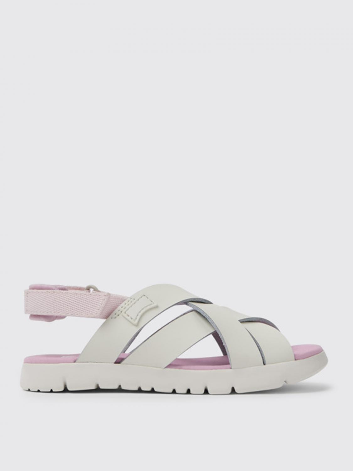 Camper Oruga Camper sandals in calfskin and fabric