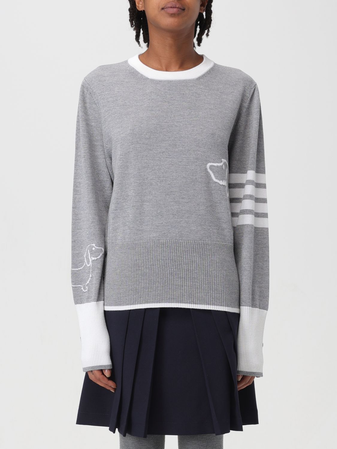 Thom Browne Jumper THOM BROWNE Woman colour Grey