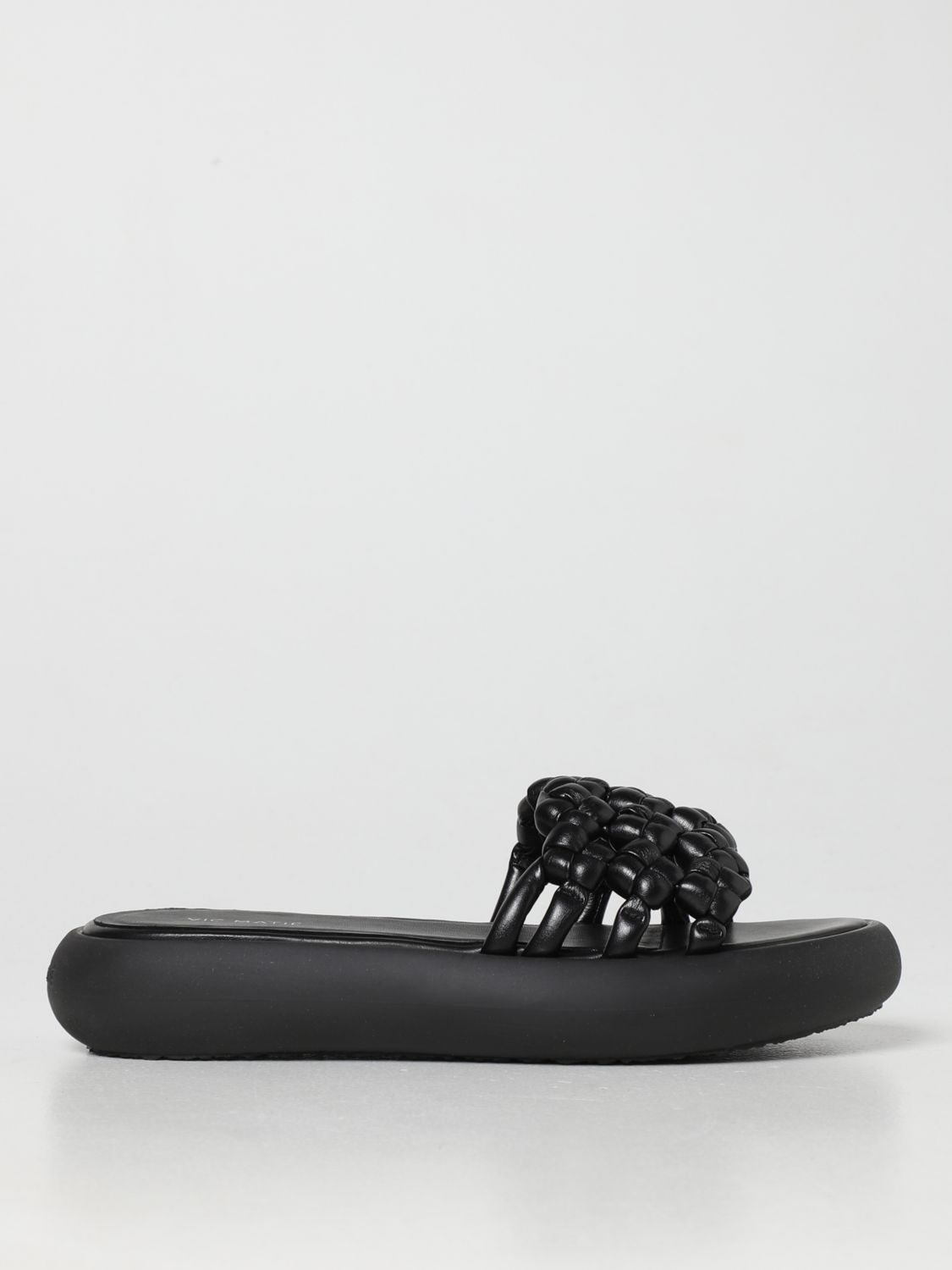 Vic Matié Flat Sandals VIC MATIÉ Woman colour Black