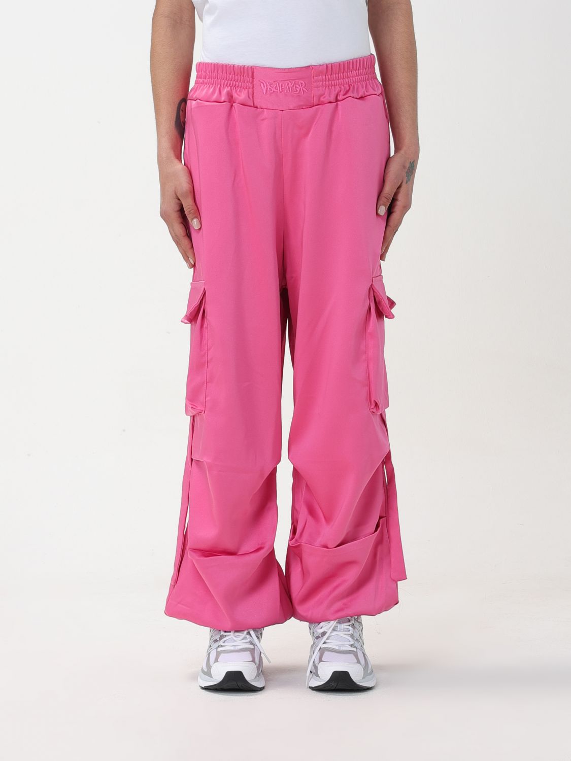 Disclaimer Trousers DISCLAIMER Woman colour Fuchsia