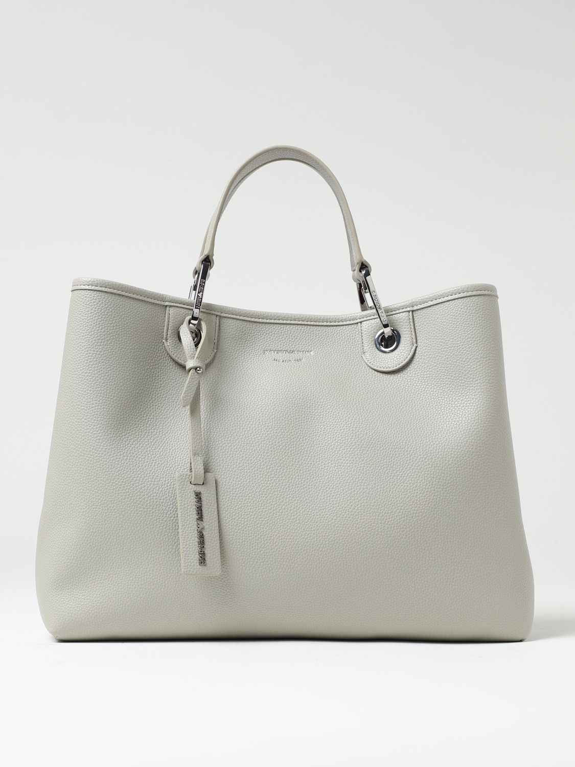 Emporio Armani Tote Bags EMPORIO ARMANI Woman colour Silver