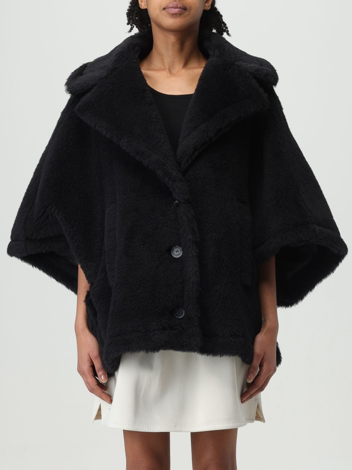 Max Mara Cloak MAX MARA Woman colour Black