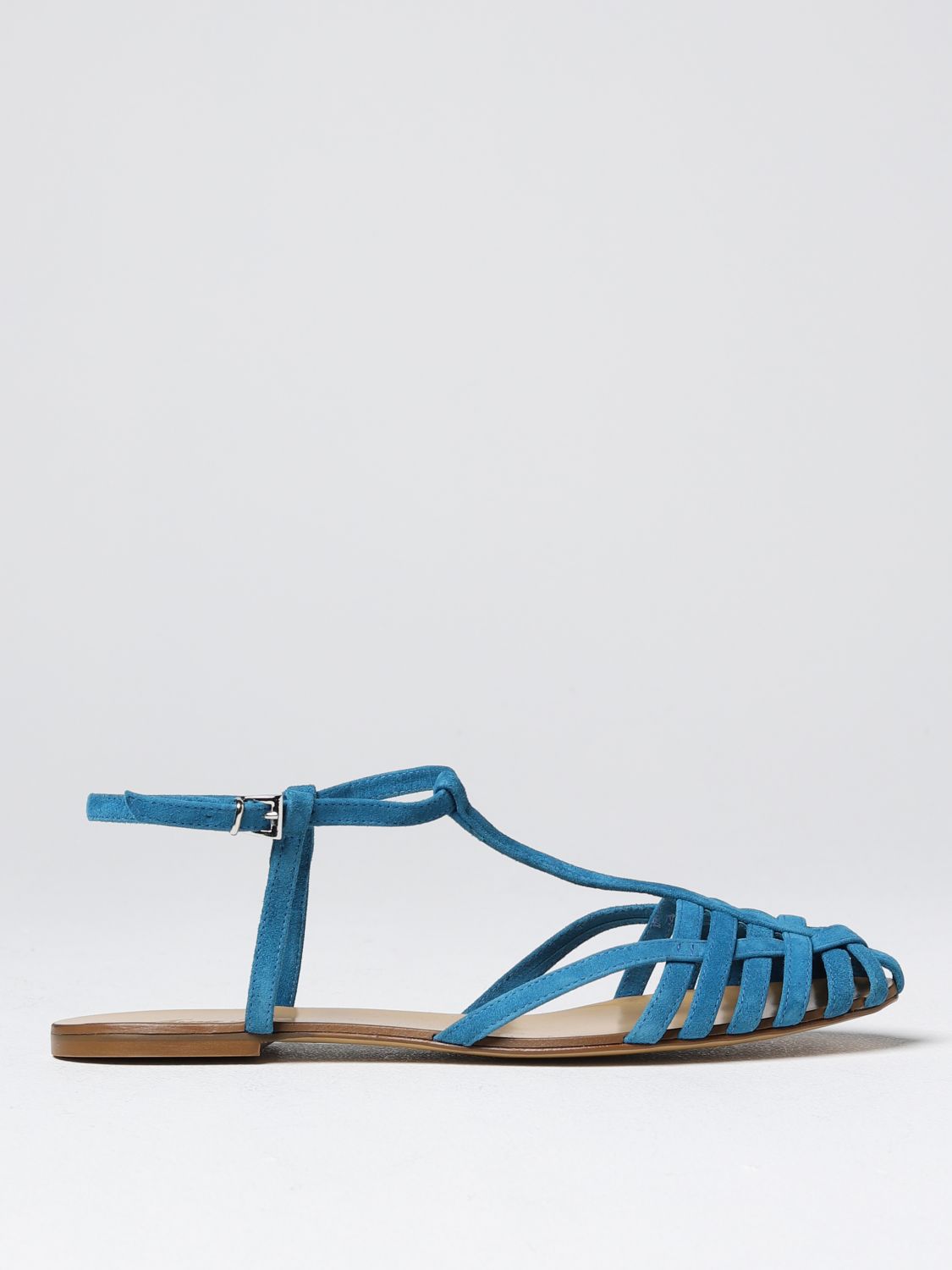 Anna F. Flat Sandals ANNA F. Woman colour Turquoise