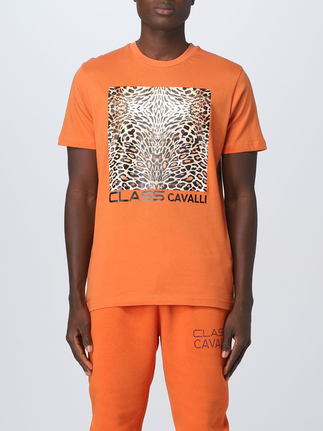 Class Roberto Cavalli T-Shirt CLASS ROBERTO CAVALLI Men colour Orange