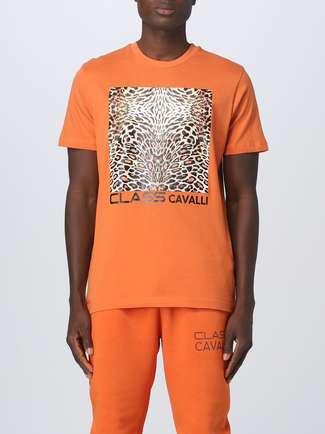 Class Roberto Cavalli T-Shirt CLASS ROBERTO CAVALLI Men colour Orange