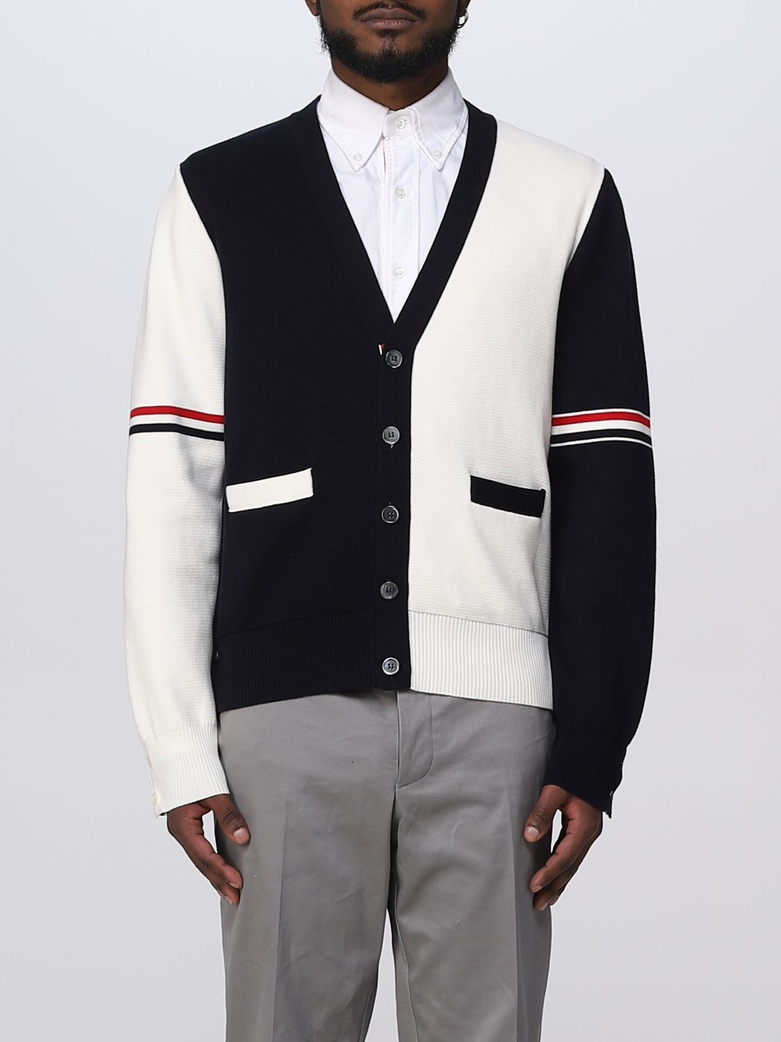 Thom Browne Cardigan THOM BROWNE Men colour Blue