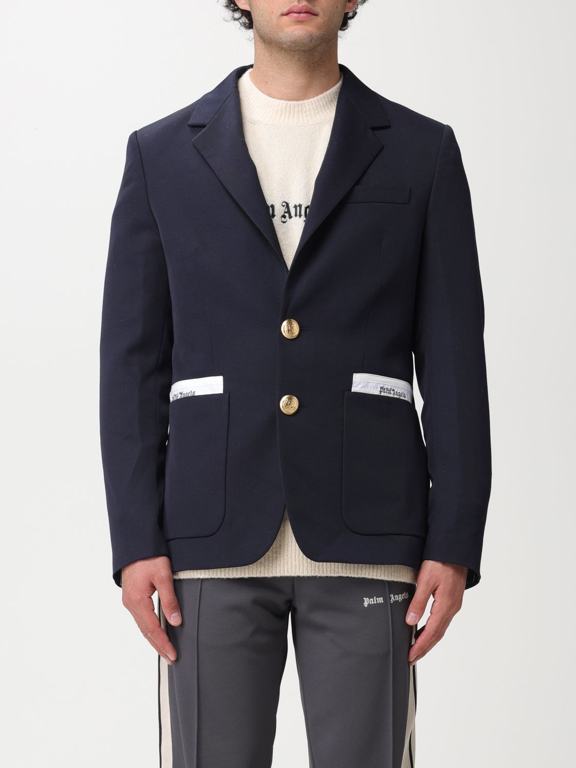 PALM ANGELS Blazer PALM ANGELS Men colour Blue