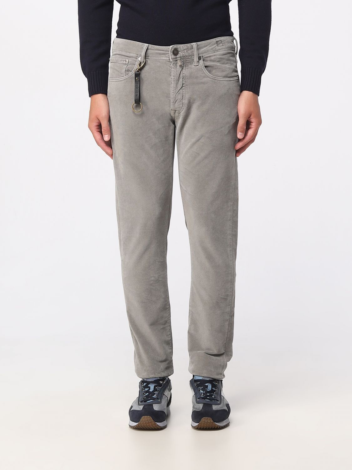 Incotex Trousers INCOTEX Men colour Steel