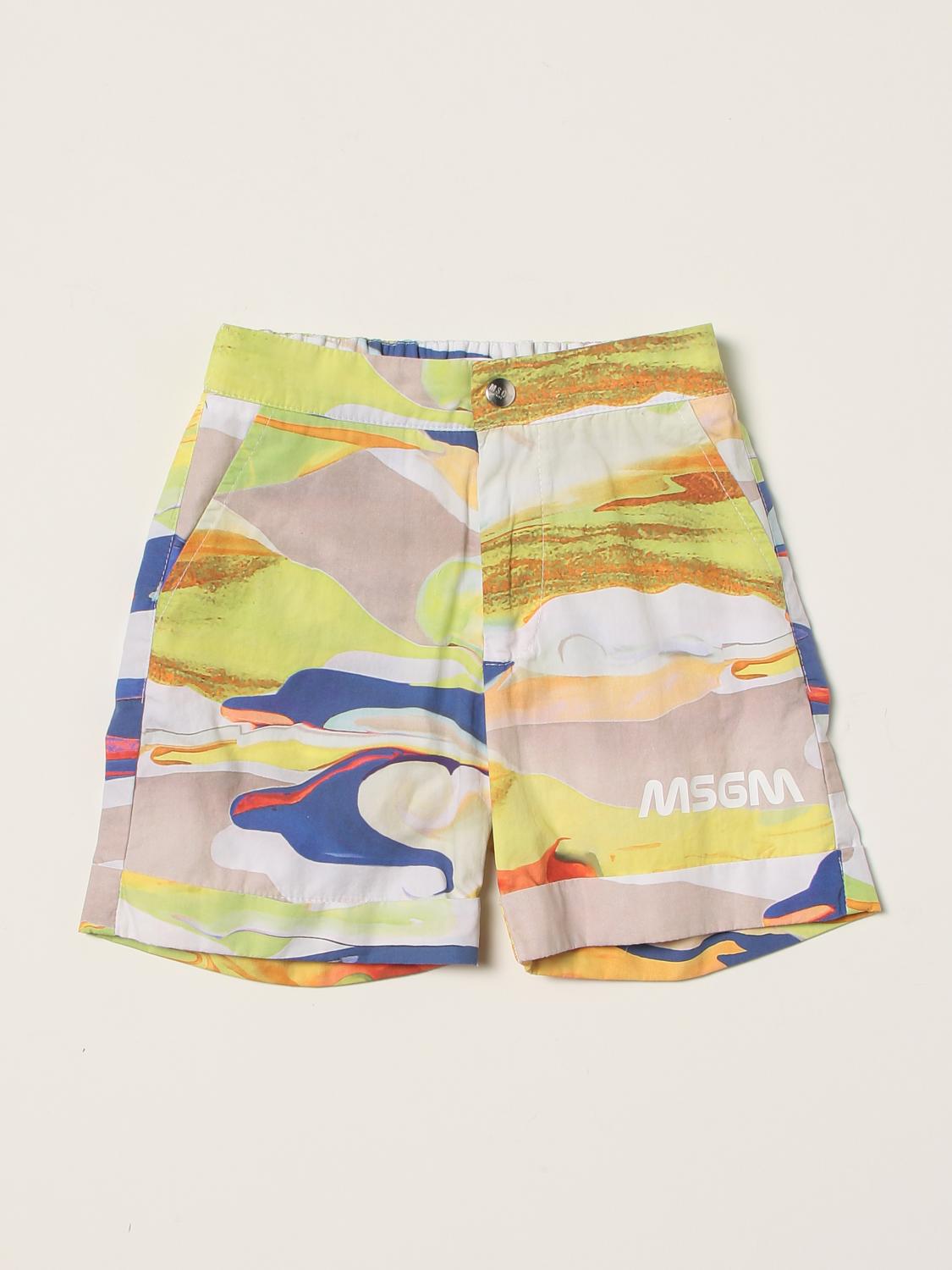 Msgm Kids Msgm Kids shorts with abstract print