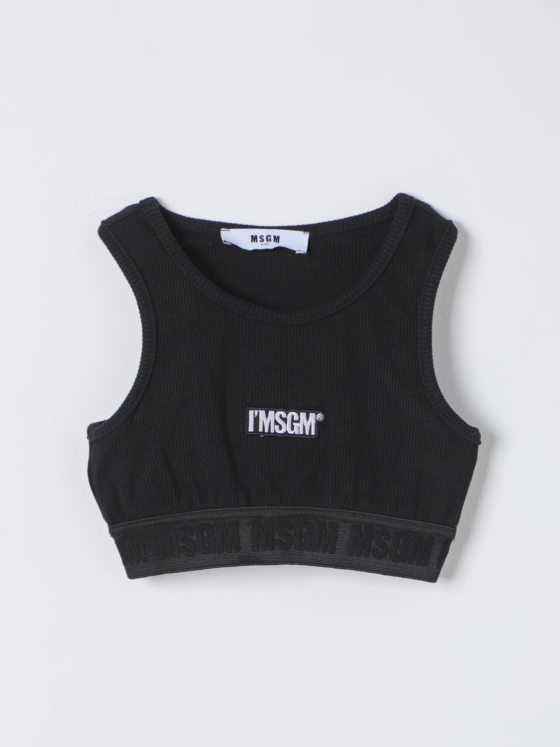 Msgm Kids Top MSGM KIDS Kids colour Black